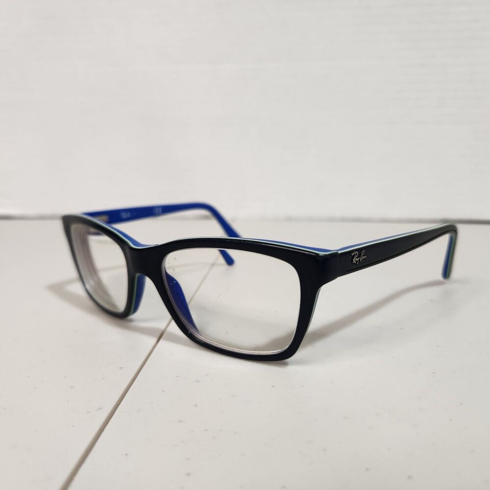 RAY BAN Jr. Youth Blue Black Eyeglasses Frames RB 1536 3600 48-16-130 Kids